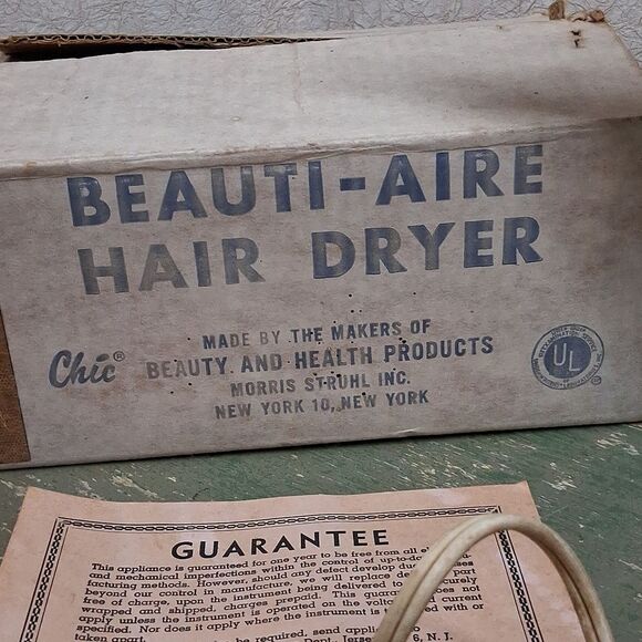 Vintage Blue Beauti-Aire Hair Dryer from the 50's made by Morris Struhl - Picture 3 of 8
